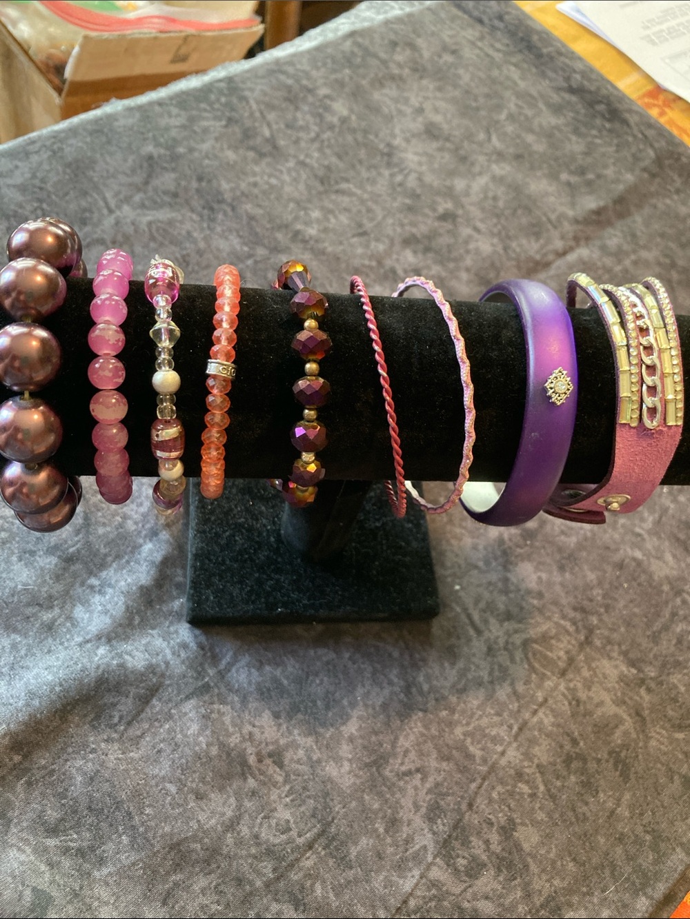 Pink & Purple Mixed-Style Women's Bracelet Bundle
